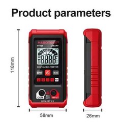HABOTEST HT123 Digital Multimeter Smart Voltmeter Ohmmeter AC DC Meter Tester US