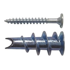 Self Drilling Anchor, Not Rated Tension Strength, 1-5/16″L, Zamac, 25 PK