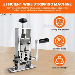 Electric & Manual Wire Stripping Machine Cable Cutter Copper Peeling Stripper US