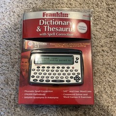 Franklin Merriam Webster Dictionary & Thesaurus MWD-460 Spell Correction – New