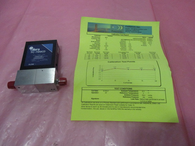 Aera FC-7800CD Mass Flow Controller MFC, N2, 20 SLPM, 421462