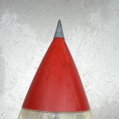 Carlton Rocket Coin-Op Rocket-Shaped Bubblegum Gumball Machine