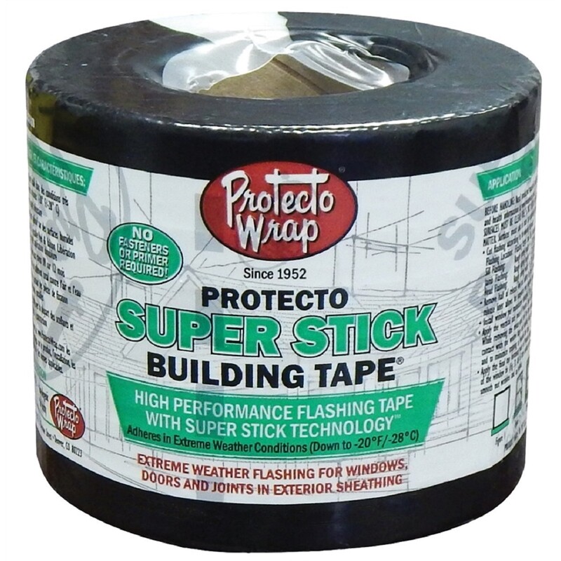 Protecto Wrap Super Stick Silver Synthetic Flashing Tape 75′ L x 4″ W (12-PACK)