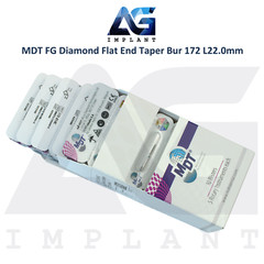 MDT Dental FG Diamond Coated Flat End Taper Burs 172 L22.0mm Crown Preparation
