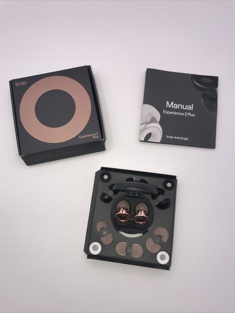 Loop Ear Plugs (Experience 2 Plus) 12 l 15 NRR – Rose Gold – Open Box