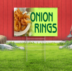 Onion Rings | Yard Sign w/ H-Stakes