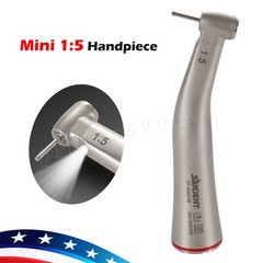 SANDENT 1:5 Contra Angle Electric Dental Handpiece Fiber Optic Mini Head DT-EM