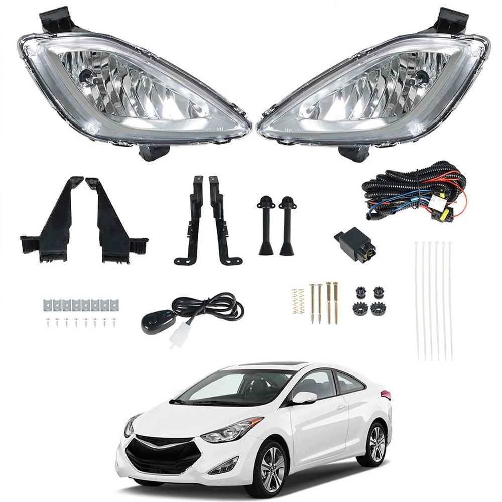 Elantra 2011-2013 Front Fog Light Pair 92202-3X020
