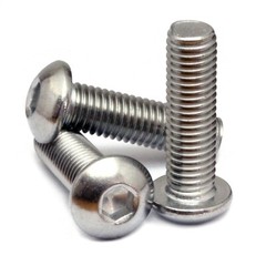M4 Stainless Steel Button Head Socket Cap Screws A2, Metric ISO 7380 0.70 Coarse