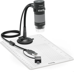 USB Digital Microscope 250x 2MP Camera with Flexible Arm Stand for Windows Mac