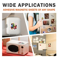 Stone City Self Adhesive Magnet Sheets 4X6 15Pcs Strong Flexible for Photo Strip