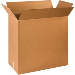 BOX USA 24x12x24 Corrugated Boxes, Large, 24L x 12W x 24H, Pack of 10 | Shipping