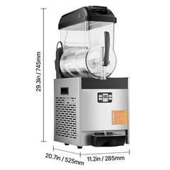 Uimoso 12L Commercial Frozen Drink Machine for Slushies and Smoothies