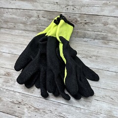 6 Pair Wells Lamont Work & Home Latex Coated Gloves Snug Knit Wrist Size: Large