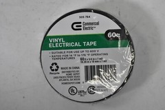 Lot of 2 Assorted Brands Electrical Tape Vinyl PVC Black Rolls 3/4″ x 60′