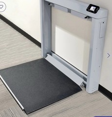 Detecto 7550 Digital Wall Mount Wheelchair Scale with Fold Down Platform