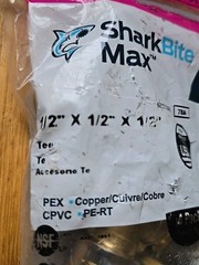 4-Pack SharkBite MAX 1/2″ Tee Push-To-Connect UR362 – NEW