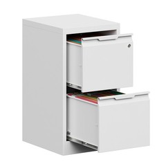 NEW Metal Vertical File Storage Cabinet with Lock 2 Drawer Office Filing Cabinet