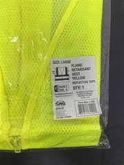 SAS Safety Corp 690-1109 | Vest Class 2 Yellow Hi-Viz-L (Pack of 10)