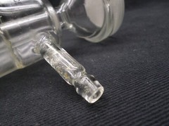 Glass 47mm Vacuum Micro Filtration Fritted Support Base Tubulated 8mm 40/35 Chip