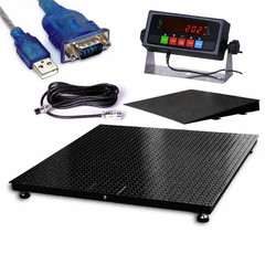 New Prime Scales 40″x40″ Platform 6,000 lb Capacity Floor Pallet Scale with Ramp