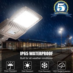 LED Street Lights Shoebox Parking Lot Lighting 200W IP65 Outdoor Yard Flood Lamp