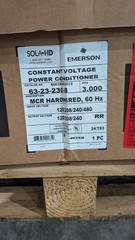 SolaHD 63-23-230-8 Constant Voltage Transformer, 3000 VA, MCR Hardwire 50% OFF!!