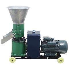 2Roller Feed Pellet Mill Machine Granulator w/6mm Pellet Output 80-120KG/h 220V
