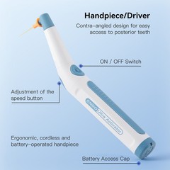Dental Endo Ultrasonic Sonic Activator Root Canal Irrigator w/ scaling file