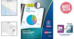 Avery Diamond Clear Heavyweight Sheet Protectors, Easy Load, 50 Document Protec