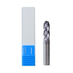 4 Flute 3/8″ x 1″ x2-1/2″ Ball Nose Solid Carbide End Mills AlTiN Coated