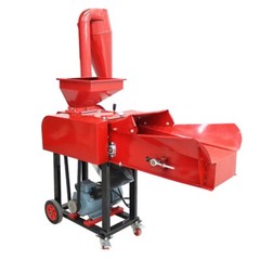 Dry-Wet Straw Hay Cutter Crusher Grain Grinder with Conveyor&Dust Collector 220V