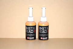 2 Metal Head Paint Markers 2 Oz Yellow Auto Salvage Industrial Junk Yard Crafts