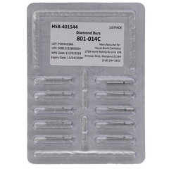House Brand Dentistry 401544 Diamonds Round 801-014C 10/Pk
