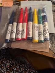 Black feet Indian Marker Lot Of 8 Brand New Red Brown Blue Yellow Green And Blac