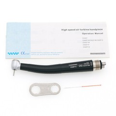 US COXO YUSENDENT Dental Push Button High Speed Handpiece M4 4 Holes Black