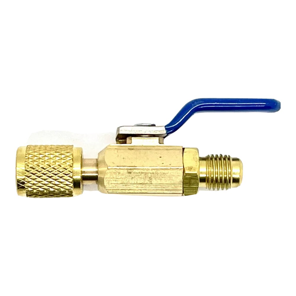 A/C END HOSE CHARGING BALL VALVE 1/4″ ADAPTER FOR DIFFERENT REFRIGERANT.