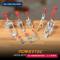 POWERTEC 4PK Toggle Clamp, 400 lbs Holding Capacity, 4002 Adjustable Pull Action