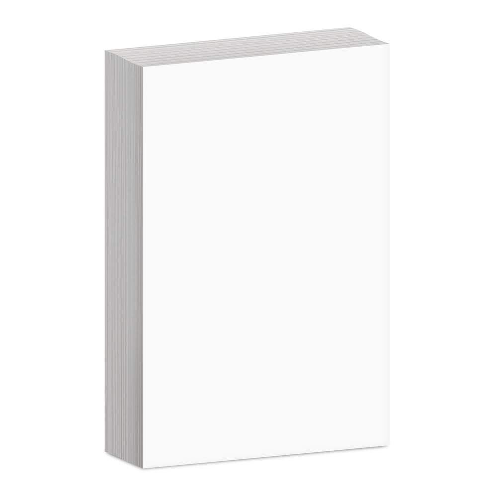 Blank White Card Stock – Large 12 x 18 – Heavyweight 80lb Cover – 50 Sheets