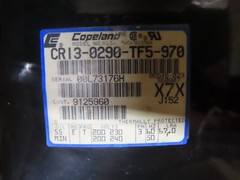 COPELAND COMPRESSOR CR13-0290-TF5-970 200-240V 3P 50-60HZ 67.0 LAR 1YEAR WARRANT