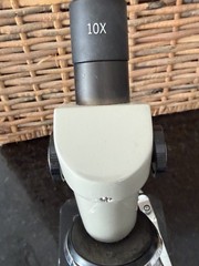 Vintage PARCO Monocular Compound Microscope 13″ Electric Illuminated Working