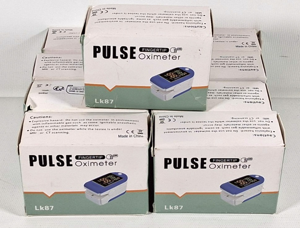 Fingertip Pulse Oximeter LK87 New In Box Lot Of 9