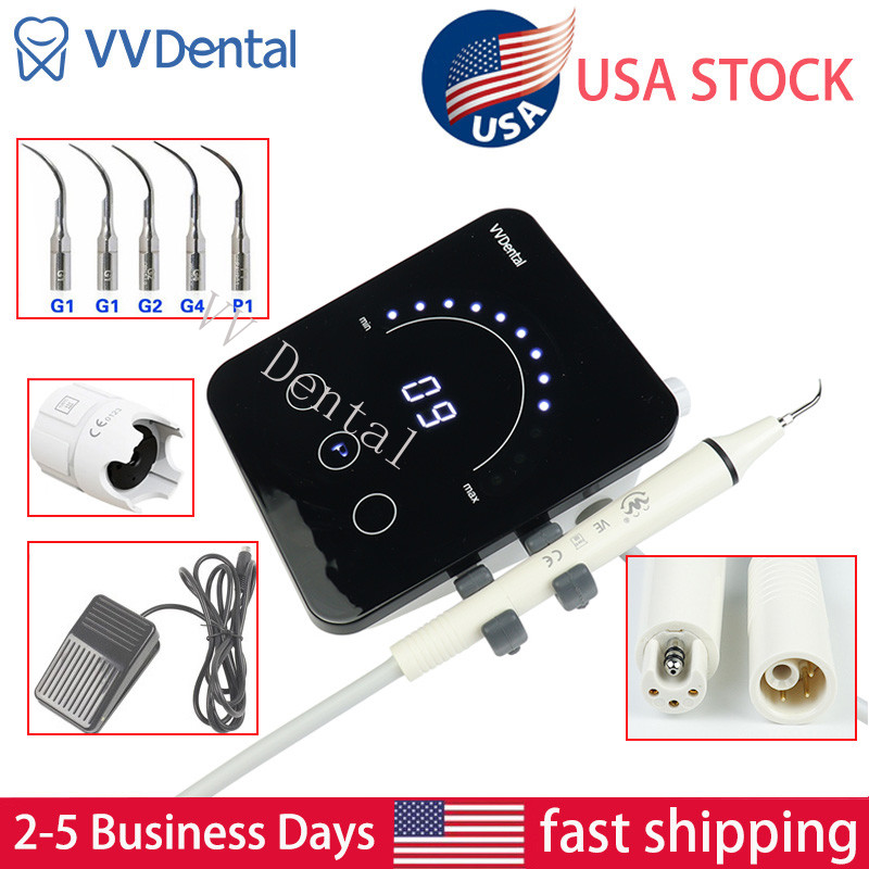 For Woodpecker EMS Chair Dental Ultrasonic Piezo Scaler Unit Handpiece 5*Tips