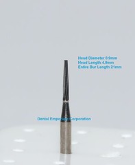 Dental Carbide Burs FG # 169L Tapered Fissure for High Speed HP 100 Package