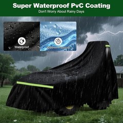 Tractor Cover Waterproof Heavy Duty, 600D Oxford Cloth with Air Vents, Tracto…