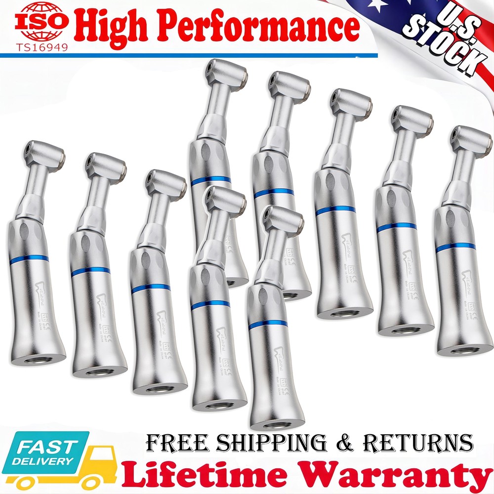eLabPal Dental Low Speed Handpiece Contra Angle Push Button E-Type for NSK Style