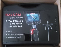 RALCAM Articulating Borescope Camera With 8.5mm Lens Two-way 180° Steering Probe