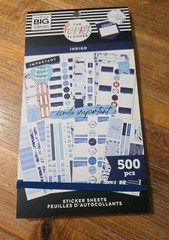 The Happy Planner Sticker Book Indigo 500 PCS New
