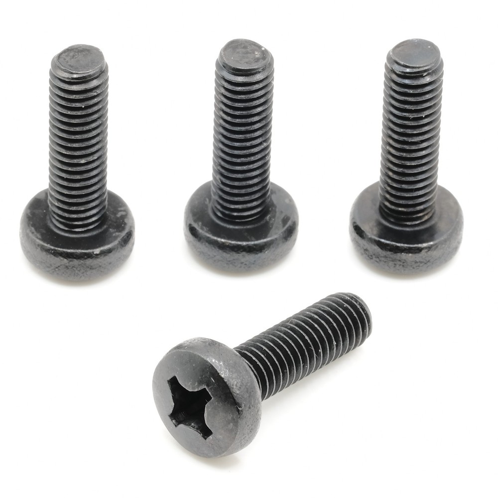 Stainless Screws for Toyota RAV4 License Plates (Set of 4, Black, Rear)