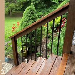 42 Inches Estate Hollow Square Iron Deck Balusters Furniture with Screws for …